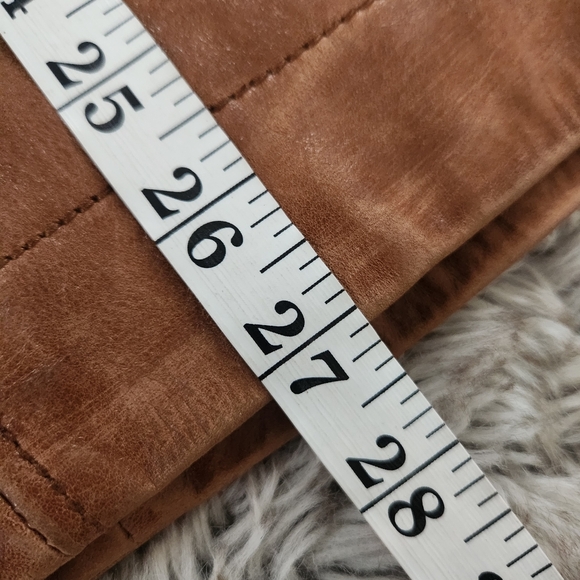 Free People We‎ The Free Skyline Leather Jacket In Caramel Brown - Picture 11 of 12